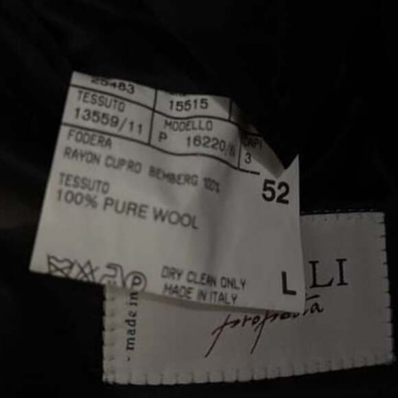 Canali Men's Black Gray Check Wool Sport Coat Jacket Blazer 42L - Picture 4 of 5